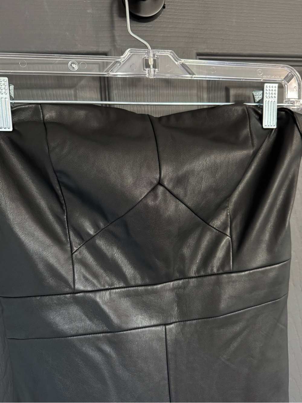 Banana Republic Vegan Leather Strapless Jumpsuit - Picture 4 of 6